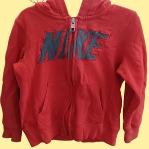 Nike Kids Red Hoodie 4 XS 3-4 Years Old